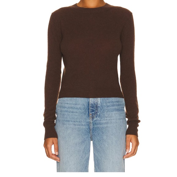 ETERNE MIDWEIGHT ULTRA - LUXE CASHMERE FRANCIS SLIM FIT ESPRESSO SWEATER M/L - Picture 2 of 15